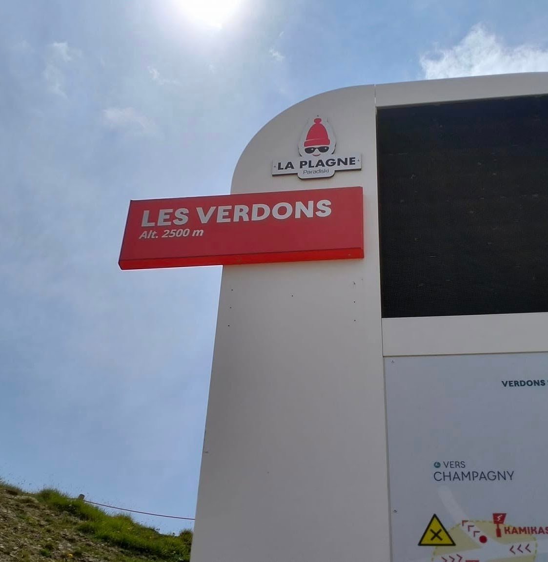 Cartello Les Verdons 2500 metri